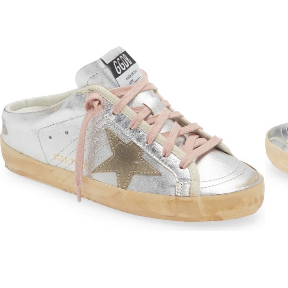 Golden Goose Metallic mule